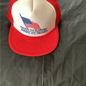 Red and White Patriotic Trucker Hat